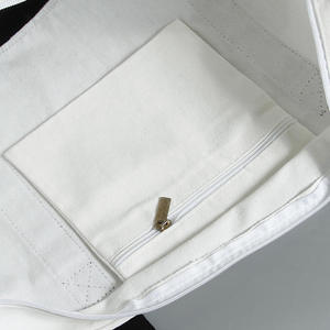 Gahumi Cartoon Pattern Sacs fourre-tout écologiques en toile de coton 100% naturel avec poches intérieures Conception réutilisable et pliante - Product Image 2