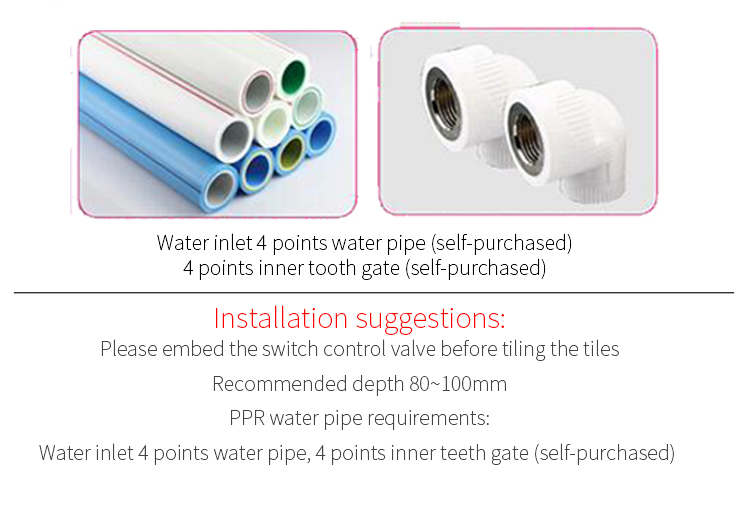 stainless steel circular black concealed hot and cold dual function in-wall bathroom shower with embedded box shower set