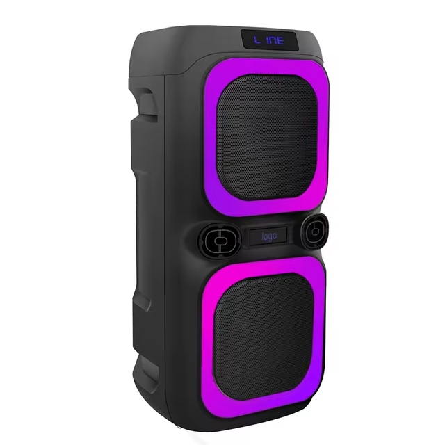 Mult-function Colorful Led Light Trolley Speaker Wireless Bluetooth Speaker 8"-Inch Woofer for Party Home Theater