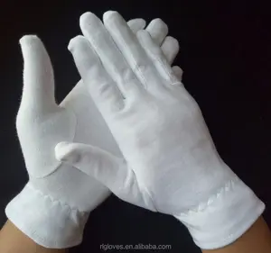 Custom Logo Thin 100% White Inspection Organic Work Hand Sleep Spa Treatment Cotton Gloves For Kids Adults Eczema