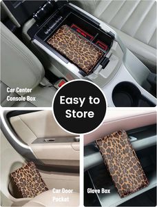 <span class=keywords><strong>Porte</strong></span>-documents de <span class=keywords><strong>voiture</strong></span> en cuir PU imprimé léopard personnalisé pour permis et assurance, organisateur de boîte à gants de véhicule, <span class=keywords><strong>porte</strong></span>-cartes pour <span class=keywords><strong>femme</strong></span> - Product Image 6