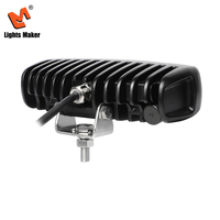 Barre lumineuse LED 1936R 30W 6,2 pouces, faisceau large et concentré, étanche IP67, 2400LM, 9-30V, boîtier en aluminium, rouge et blanc, montage direct
