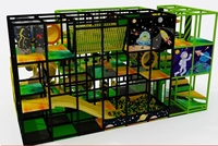 Centre de divertissement familial pour centre commercial, parc à thème pour enfants, ensemble d'équipements de jeux intérieurs, aire de jeux souple avec toboggan et piscine à balles