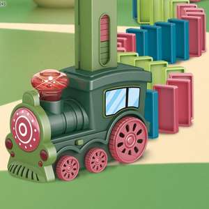 Juego educativo Juego de pelota rodante Eléctrico B/o Bloques de colocación automáticos Juego de tren de dominó de juguete - Product Image 4