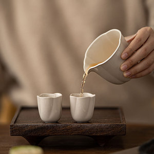 Guanlan Wood Ash Fair Cup Porcelain Cylinder Kung Fu <b>Tea</b> <b>Set</b> <b>Tea</b> Dispenser Afternoon <b>Tea</b> Ceramic <b>Tea</b> Ceremony Accessories - Product Image 3
