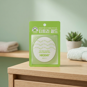 Neoday Tea Tree calmante Scrub viso garza Peeling Pad per la cura della pelle sensibile - Product Image 3