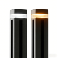 Lampe solaire de poteau pour portail principal, éclairage extérieur de jardin alimenté par l'énergie solaire, lampe de clôture étanche IP44, lampes solaires de colonne extérieures