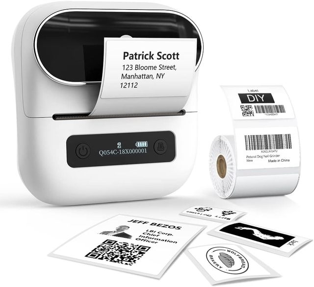 Label Maker Phomemo M220 20-80mm QR Code Printer Wireless Inkless Thermal Portable Printer Wireless Printing for Label