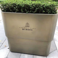 Jardinière carrée sur pied en métal thermolaqué, personnalisable, grande taille, classique, minimaliste, simple, écologique et durable pour la maison et le jardin