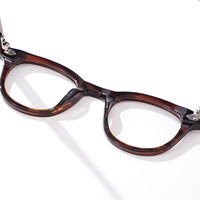 Nouvelles montures de lunettes unisexes classiques en acétate, semi-cerclées, à la mode, avec motif dessin animé et diamant, pour la lecture, durables et légères