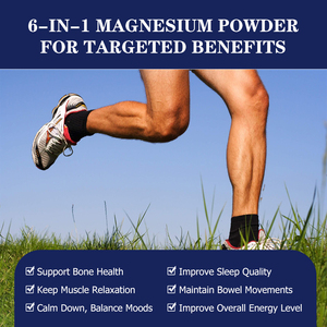 Magnesio Complejo en Polvo de Alta Calidad al por Mayor para la Salud Ósea y Muscular, Calma, Relajación y Aumento de Energía, Contiene Magnesio - Product Image 6
