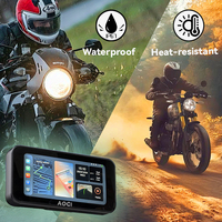 Caméra DVR intelligente pour moto AOOCCI avec GPS antivol, double caméra 1080P, CarPlay sans fil, Android Auto, TPMS