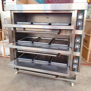 Industriale commerciale grande 3 Deck 9 vassoio forno elettrico 6 vassoio forno per pane per panetteria ristorante - Product Image 3