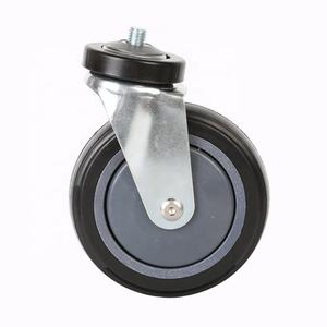 Hochleistungs-Lenk rollen Schwenkbare schwarze Polyurethan-PU 4 "/5" kleine Lenkräder - Product Image 6