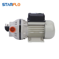 STARFLO 230V AC 50LPM 25PSI Taşınabilir Elektrikli Küçük Yakıt Transfer Pompası, Dijital Akış Ölçerli
