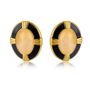 ต่างหูสตั๊ดแบรนด์ดัง สแตนเลสสตีลเคลือบ PVD ป้องกันการแพ้ ทันสมัย ขายส่ง สำหรับผู้หญิง - Product Image 5