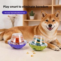 Nouveau jouet distributeur de nourriture pour chiens et chats - Jouet éducatif, puzzle anti-stress, jouet pour animaux de compagnie en ABS