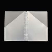 Enveloppes à monnaie en PP/PVC givré A6, A7, A9, pochette à feuilles mobiles perforée, enveloppe à monnaie, pochette de budget, pochette à fermeture éclair