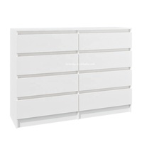 Salon rangement commode bois minimaliste chambre commode de 8 tiroirs