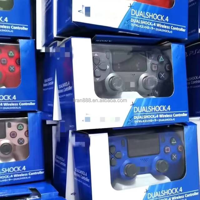 PS-4 Wireless BT Controller Joystick Full Function Light Bar Dual Motor Vibration Gyroscope Slim PS2 PC Mobile Gaming Logo
