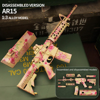 Modèle miniature de fusil AR 15 à l'échelle 1:3 en métal moulé sous pression, kit de construction, modèle de pistolet en métal, vente en gros