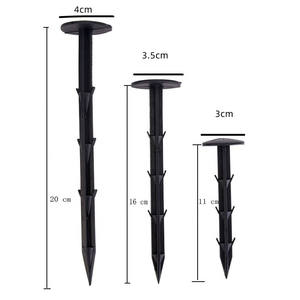 Outils de fixation des ongles noir de 11cm, 1 pièce, pour le jardin, filet à mouches, pare-soleil, protège-ongles en Film plastique, Anti-herbe, outils de fixation des ongles - Product Image 2