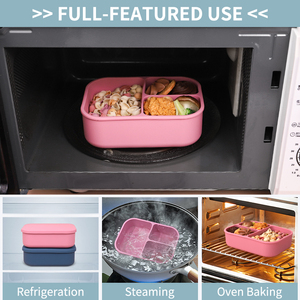 Nieuwkomers Eco-Vriendelijke Bpa Gratis Outdoor Voedsel Opbergdozen Kinderen Siliconen Bento Lunchbox