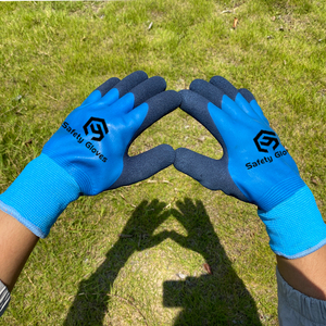 Găng tay mùa đông tùy chỉnh logo CY 13+<span class=keywords><strong>7</strong></span> Gauge, chống lạnh, phủ latex, bảo hộ lao động ngoài trời dành cho nam - Product Image 1