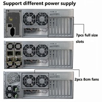 Boîtier de serveur en rack 4U avec 24 baies de disques SATA/SAS remplaçables à chaud, connecteur MiniSAS/SATA