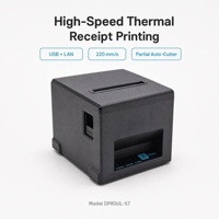 Imprimante thermique de reçus USB LAN 80 mm avec coupe-papier automatique pour supermarchés, hôtels, restaurants