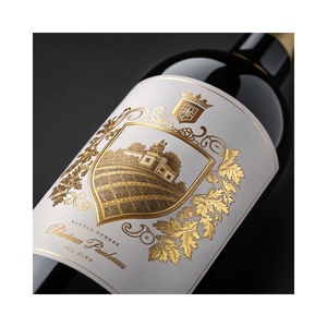 Adesivo su misura in <span class=keywords><strong>PVC</strong></span> rame adesivo adesivo <span class=keywords><strong>trasparente</strong></span> timbro a caldo argento <span class=keywords><strong>etichette</strong></span> personalizzate per il confezionamento del vino - Product Image 1