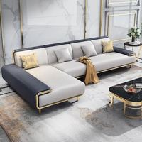 Ensemble de canapés en tissu moderne nordique, meubles confortables et luxueux pour salon