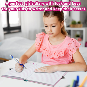 Journaux mignons avec serrure et clé pour les petits enfants, carnet secret pour écrire et dessiner - Product Image 5