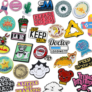 Manufacturer Cute Design Custom Pins Metal logo Badges Metal Crafts Coin Brooch Emblem Lapels Soft Hard Enamel Pins Custom