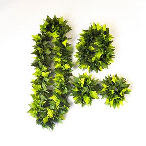 JingRui - Guirnalda de Hojas de Helecho Artificiales de Tela Realista de 100 cm, para Mujer, Estilo Hawaiano, para Interiores y Exteriores, para Todas las Estaciones, Venta Directa de Fábrica - Product Image 1