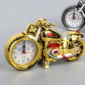 Creative Digital Analog Motorcycle Styling Alarm <b>Clock</b> Elementary School Students Waking Home Decor <b>Bedside</b> Table Desk - Product Image 3