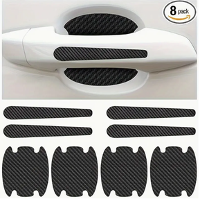 สติกเกอร์ป้องกันรอยขีดข่วนคาร์บอนไฟเบอร์8ชิ้น/เซ็ตมือจับประตูรถ, ถ้วยแก้วกระจกกันรอยขีดข่วนแบบสากล - Product Image 6