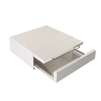 Métal 2 couches salon bureau machine à café micro-ondes étagère de rangement tasse porte-gobelet cuisine épices organisation tiroir boîte
