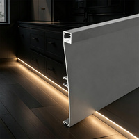 Profilé LED linéaire anodisé T5 de haute qualité pour éclairage de plinthe et décoration intérieure