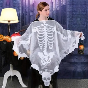 Cape en toile d'araignée blanche pour Halloween Décoration de chauve-souris en polyester complet Modèle de haute qualité <span class=keywords><strong>JM</strong></span>-YF2 Décorations murales de fête d'usine - Product Image 6
