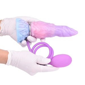 Fantasy Plant Inflatable <b>Dildo</b> with Adjustable Knot Strong Sucker Silicone Vagina Anal Stimulation Plug Sex Toys for Men Women - Product Image 2