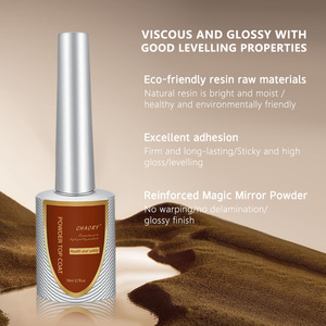 Poudre miroir, gel de <span class=keywords><strong>base</strong></span> chromé, vernis à ongles facile à utiliser, couche de finition transparente pour la poudre de pigment chromé, gel de vernis à ongles - Product Image 5