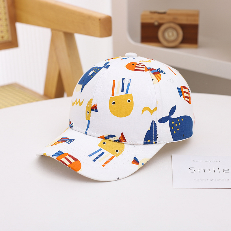 MIO Kids Baseball Cap Lovely Cartoon Pattern Fashion Doodle