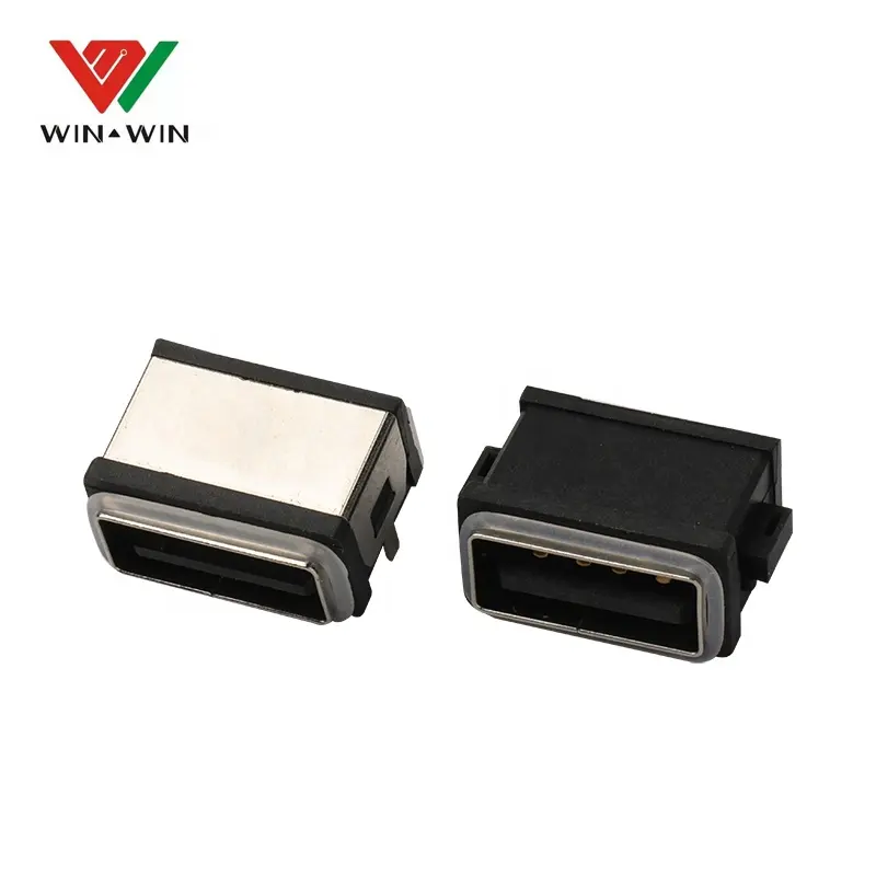 Hot Selling SMT Type Side Entry metal micro usb IP68 jack connector