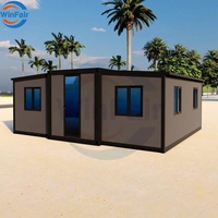 Maisons modulaires préfabriquées en acier extensibles WinFair Bastone Mobile, maison conteneur 2 chambres, prix villa préfabriquée avec salle de bain