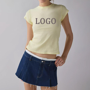 Ropa Deportiva Informal, Camiseta con Logotipo Personalizado, Ropa de Gimnasio para Mujer, Camiseta Holgada Informal para Correr al Aire Libre, Camiseta Deportiva - Product Image 2