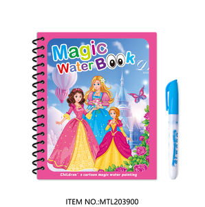 Libro para colorear con agua mágica de animales al por mayor con bolígrafo libro de pintura con agua reutilizable juguetes de dibujo para niños - Product Image 4