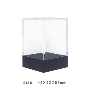 Tùy Chỉnh RPG DND Nhựa Trong Suốt Dice Box Bảo Vệ Dice Hiển Thị Góc Vuông Khối Trong Suốt Của Dice Lưu Trữ <span class=keywords><strong>Container</strong></span> - Product Image 3