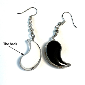 Pendientes de Resina Epoxi Acrílica para Regalo de San Valentín, un Par de Colgantes de Yin Yang Chinos Multicolores, Pendientes de Escorpión al por Mayor - Product Image 3