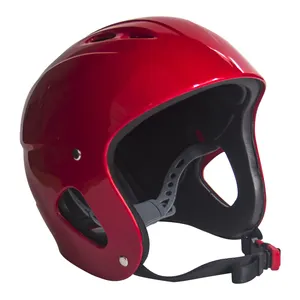 Rote Farbe Full Cut White Water Rescue Helm für den Wassersport